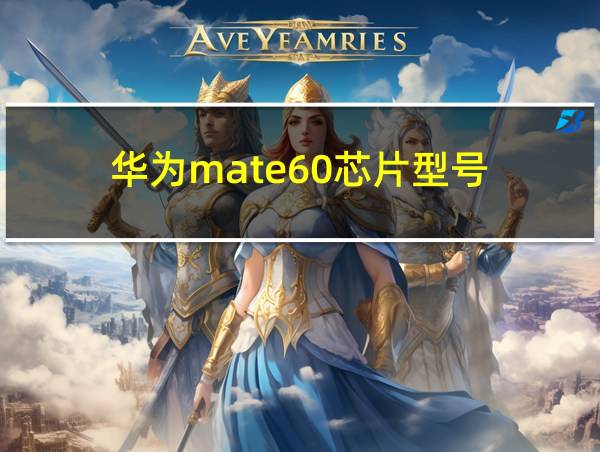 华为mate60芯片型号的相关图片