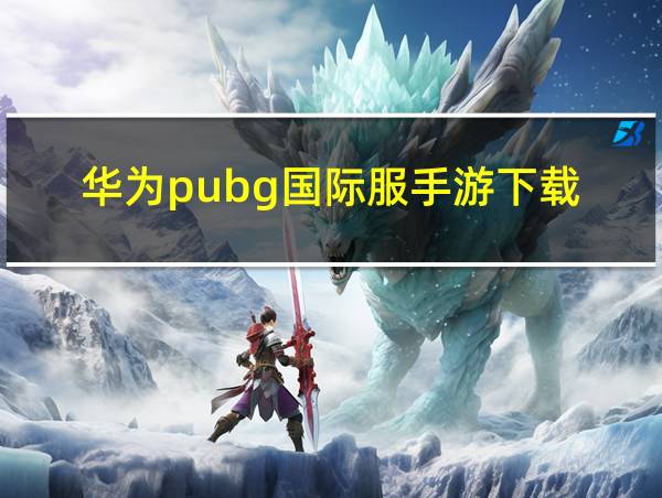 华为pubg国际服手游下载的相关图片