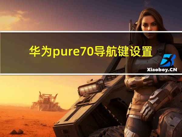 华为pure70导航键设置的相关图片