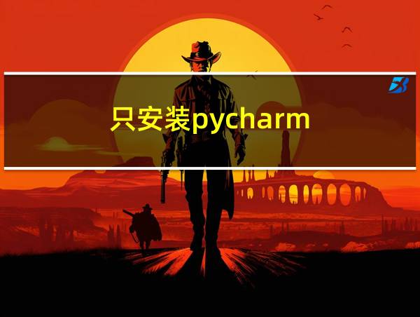 只安装pycharm的相关图片