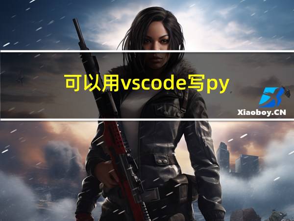 可以用vscode写py的相关图片