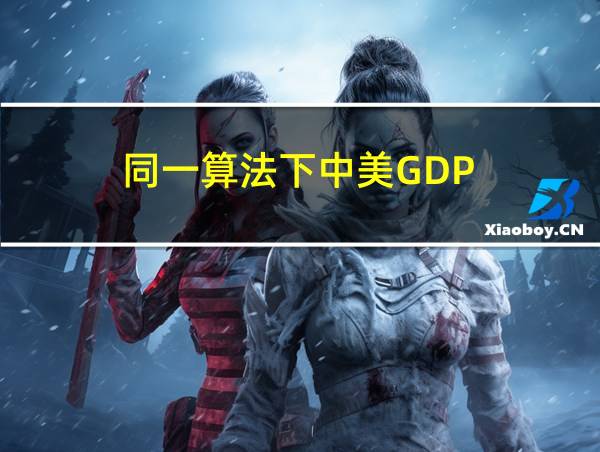 同一算法下中美GDP的相关图片