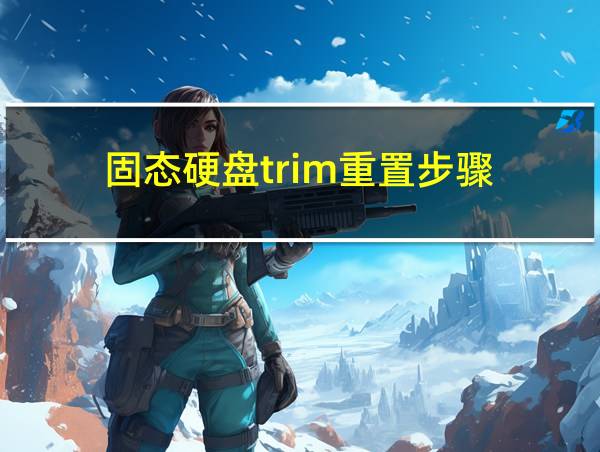 固态硬盘trim重置步骤的相关图片