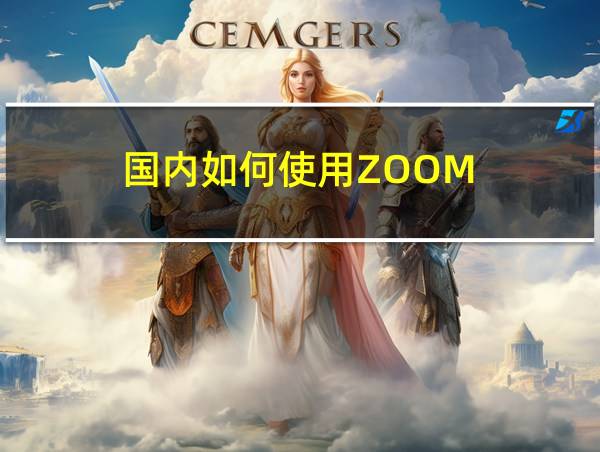 国内如何使用ZOOM的相关图片