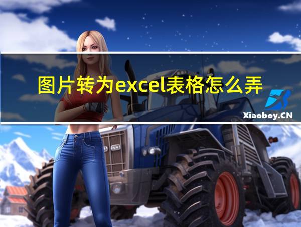 图片转为excel表格怎么弄的相关图片