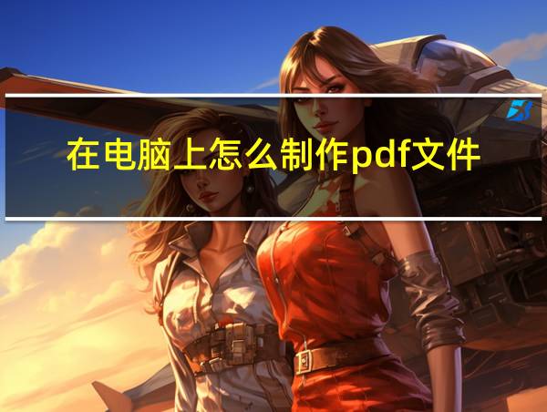 在电脑上怎么制作pdf文件的相关图片