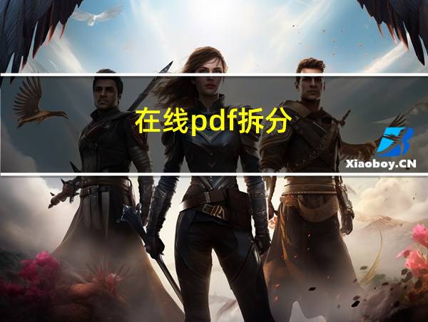 在线pdf拆分的相关图片