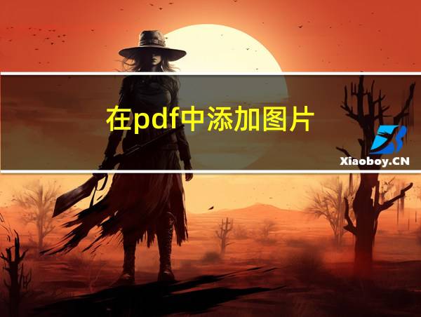 在pdf中添加图片的相关图片