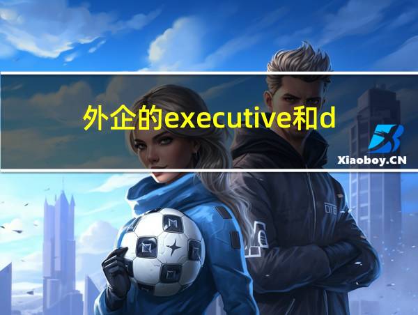 外企的executive和director的相关图片