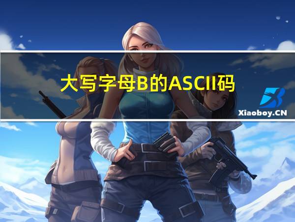 大写字母B的ASCII码的相关图片