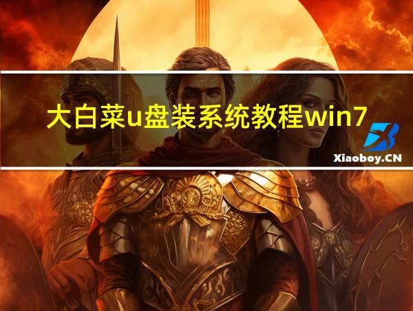 大白菜u盘装系统教程win7中为什么会出现的相关图片