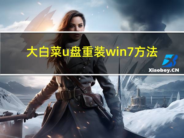 大白菜u盘重装win7方法的相关图片