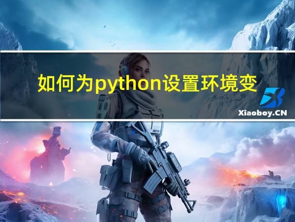 如何为python设置环境变量的相关图片