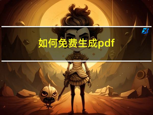 如何免费生成pdf的相关图片