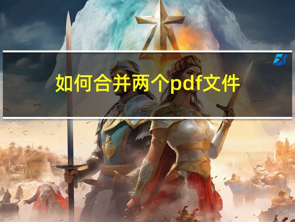 如何合并两个pdf文件的相关图片