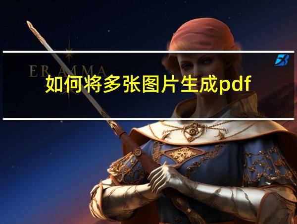 如何将多张图片生成pdf的相关图片