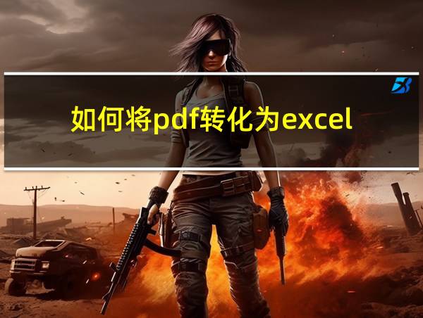 如何将pdf转化为excel表格的相关图片