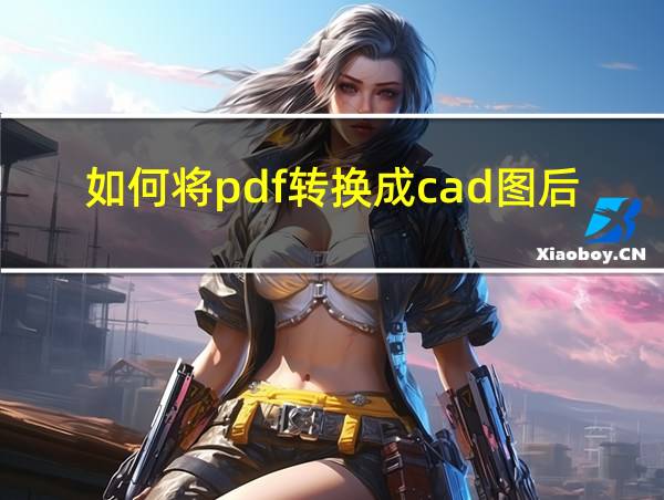 如何将pdf转换成cad图后原尺寸一比一不变的相关图片