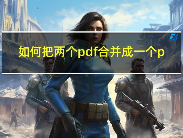 如何把两个pdf合并成一个pdf的相关图片