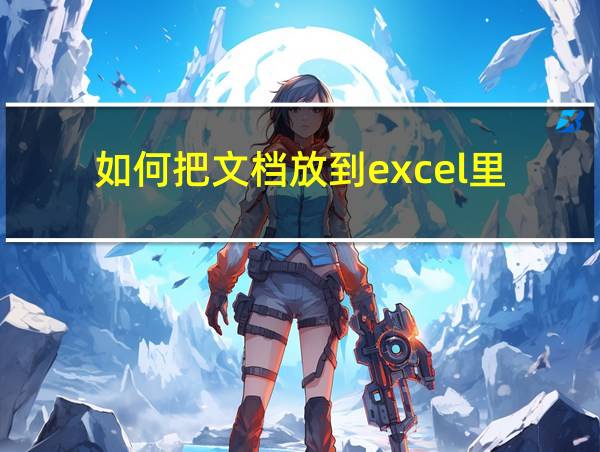 如何把文档放到excel里的相关图片