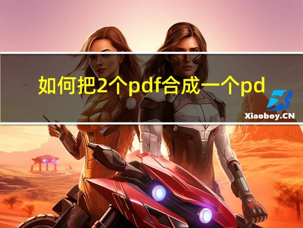 如何把2个pdf合成一个pdf的相关图片