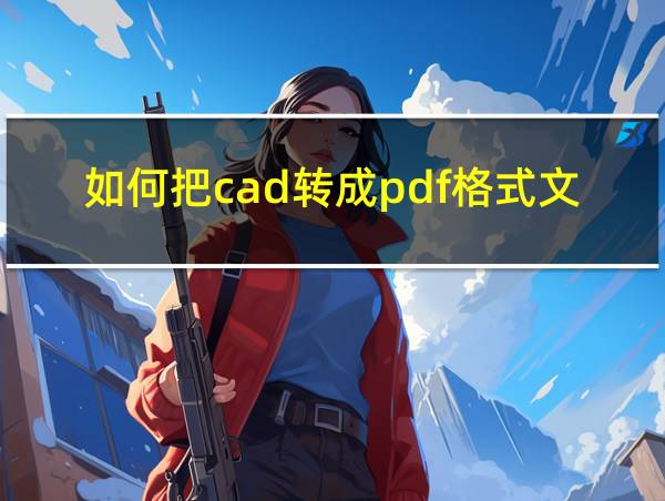 如何把cad转成pdf格式文件的相关图片