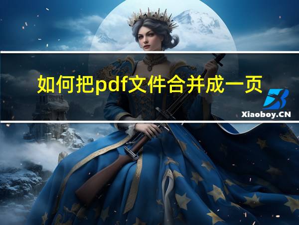 如何把pdf文件合并成一页的相关图片