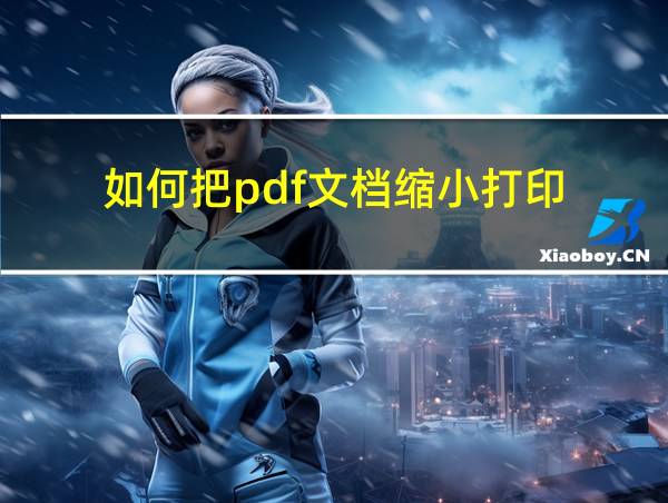 如何把pdf文档缩小打印的相关图片