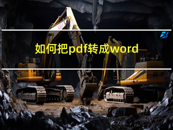 如何把pdf转成word的相关图片