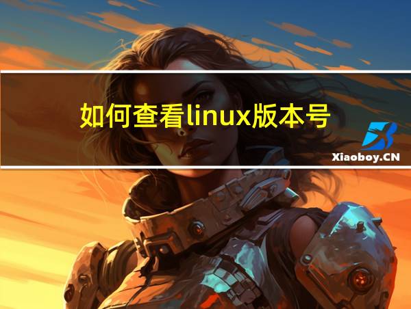 如何查看linux版本号的相关图片