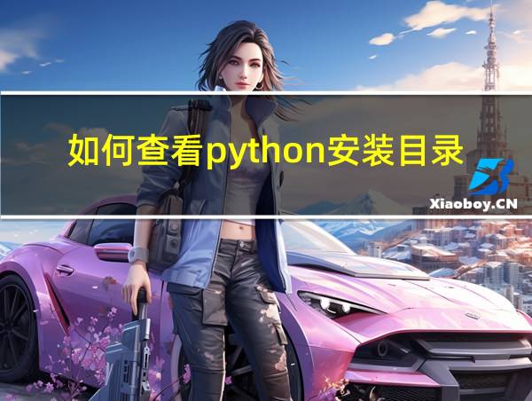 如何查看python安装目录的相关图片