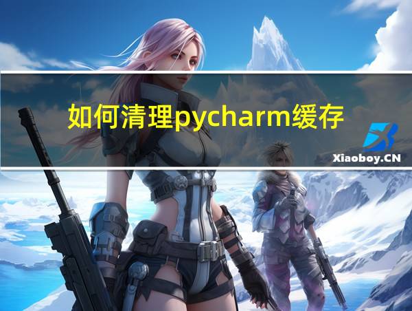 如何清理pycharm缓存的相关图片