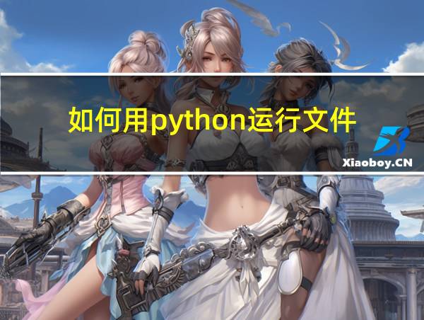 如何用python运行文件的相关图片