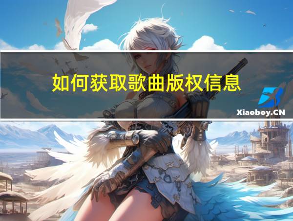 如何获取歌曲版权信息的相关图片