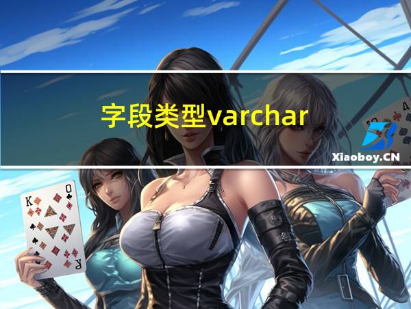 字段类型varchar的相关图片