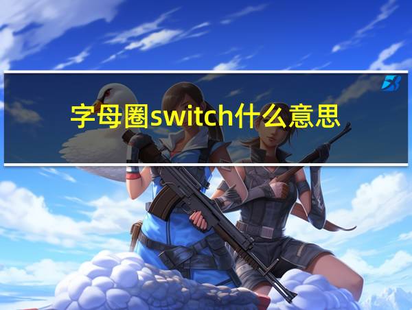 字母圈switch什么意思的相关图片