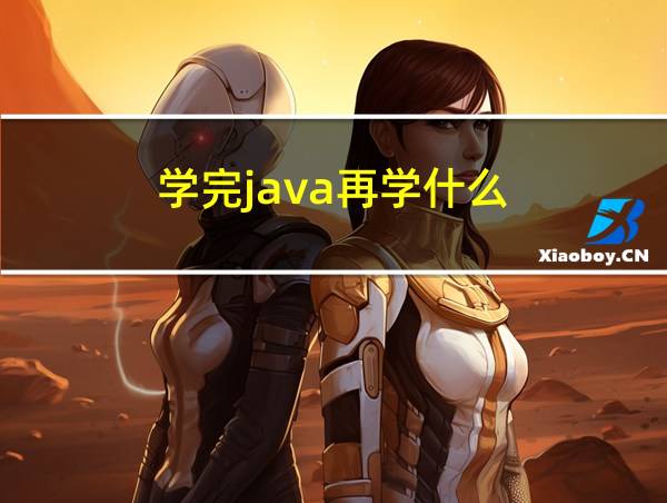 学完java再学什么的相关图片