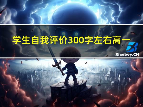 学生自我评价300字左右高一的相关图片