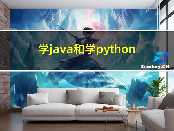 学java和学python的相关图片