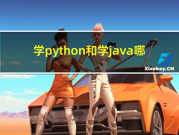 学python和学java哪个好的相关图片