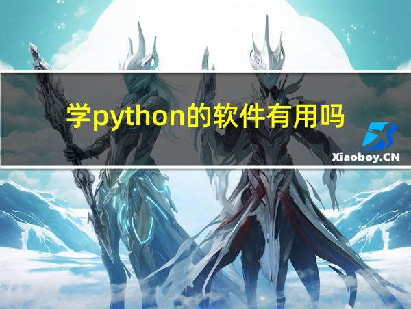 学python的软件有用吗的相关图片