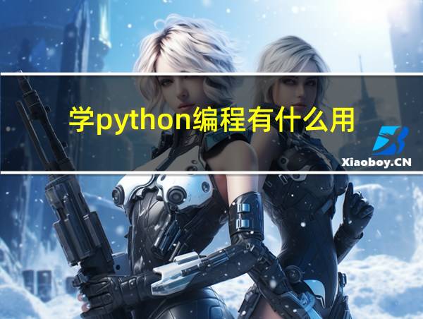 学python编程有什么用的相关图片