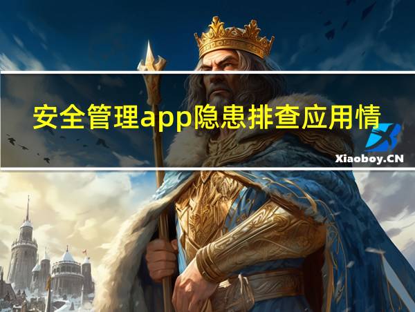 安全管理app隐患排查应用情况的相关图片