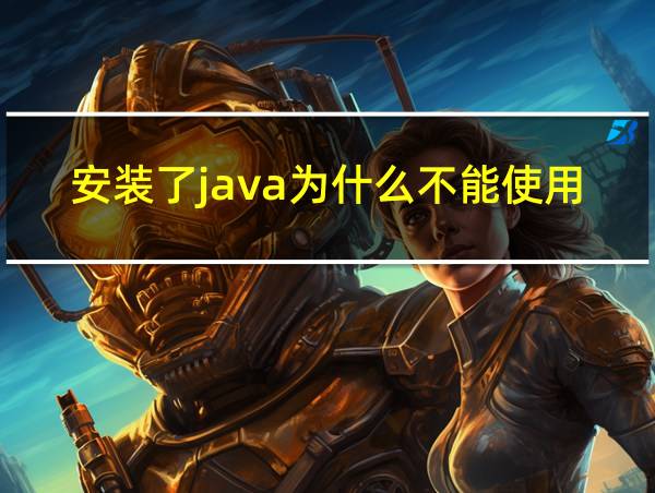 安装了java为什么不能使用的相关图片