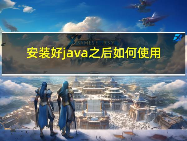 安装好java之后如何使用的相关图片