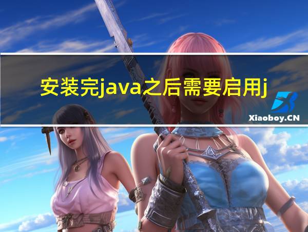 安装完java之后需要启用java吗?的相关图片