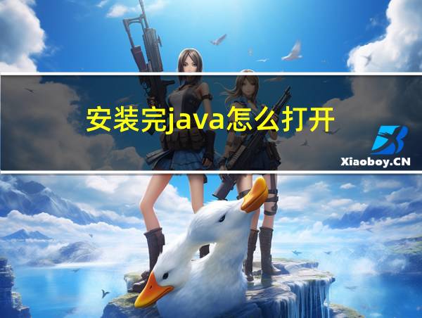 安装完java怎么打开的相关图片