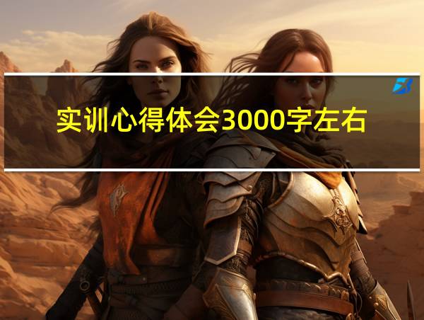 实训心得体会3000字左右的相关图片