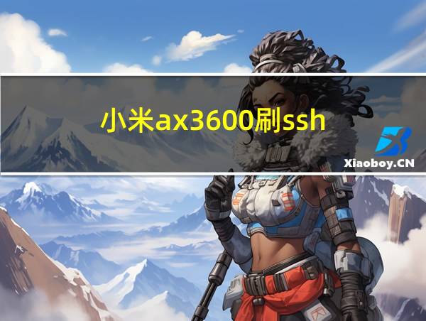 小米ax3600刷ssh的相关图片