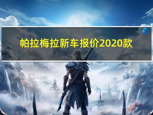 帕拉梅拉新车报价2020款的相关图片